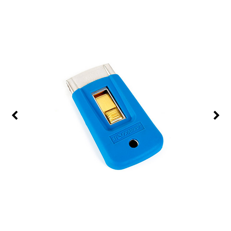 Grattoir caoutchouc de poche avec 1 lame 40 x 0,2 mm incluses (ref 17707) Grattoir caoutchouc de poche avec 1 lame 40 x 0,2 mm incluses (ref 17707)